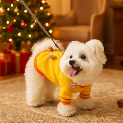 Hundemantel | Warmer Hundepullover mit Bärenmotiv, Süß & Gemütlich