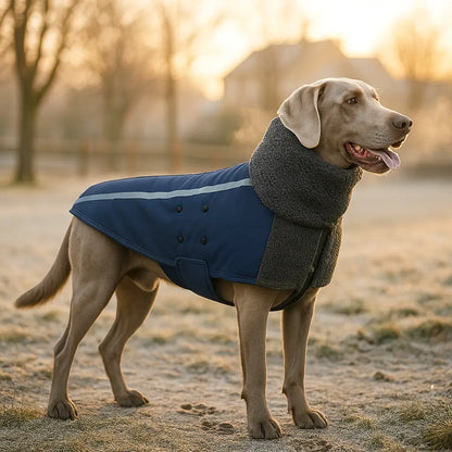 Hundemantel Winter | Warm, Wasserabweisend & Winddicht mit Rollkragen