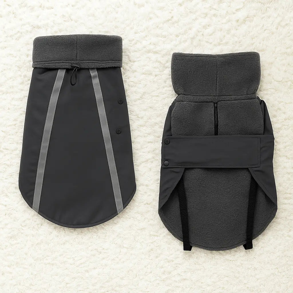 Hundemantel Winter | Warm, Wasserabweisend & Winddicht mit Rollkragen