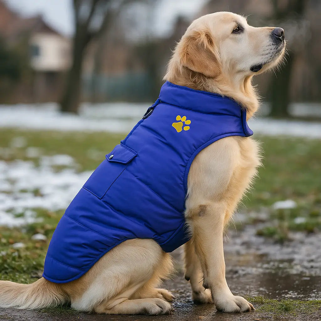 Hundemantel Winter Wendejacke | Wasserdicht, Warm & Beidseitig Tragbar