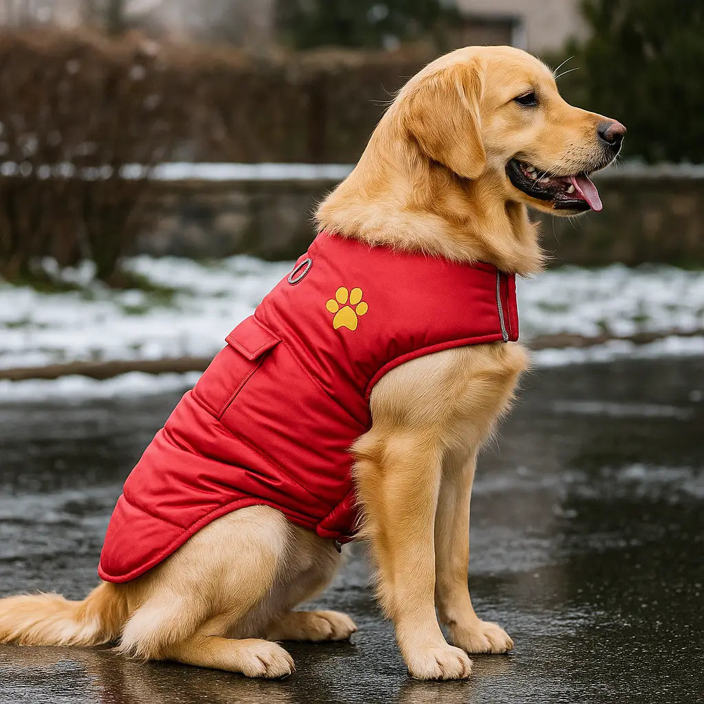 Hundemantel Winter Wendejacke | Wasserdicht, Warm & Beidseitig Tragbar