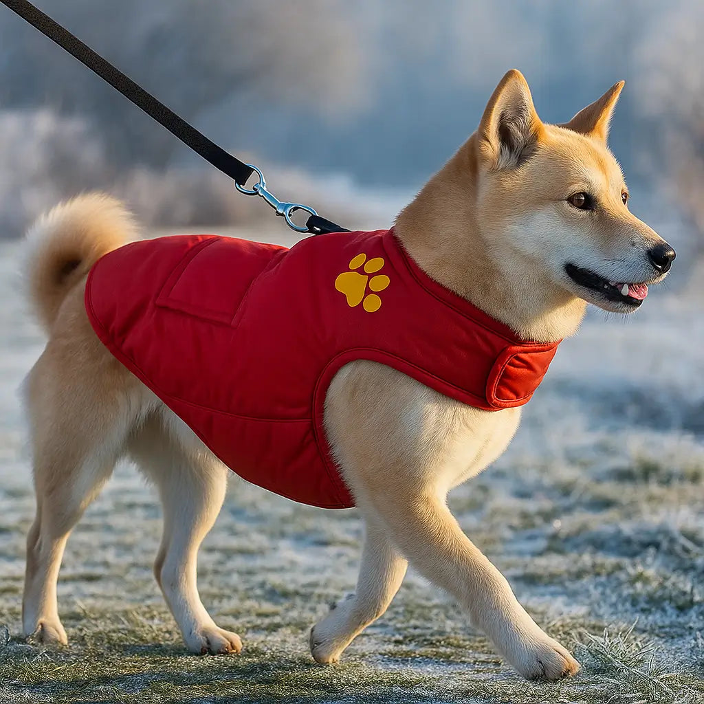 Hundemantel Winter Wendejacke | Wasserdicht, Warm & Beidseitig Tragbar