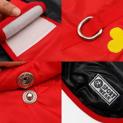 Hundemantel Winter Wendejacke | Wasserdicht, Warm & Beidseitig Tragbar
