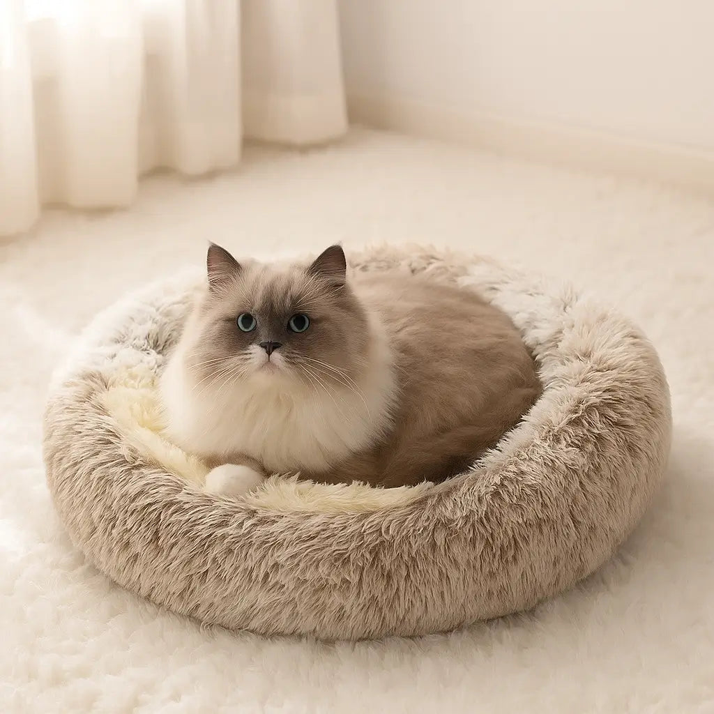 Katzenbett & Katzenhöhle 2-in-1 | weich & warm für gemütlichen Schlaf