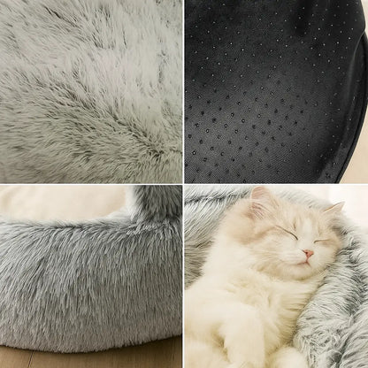 Katzenbett & Katzenhöhle 2-in-1 | weich & warm für gemütlichen Schlaf