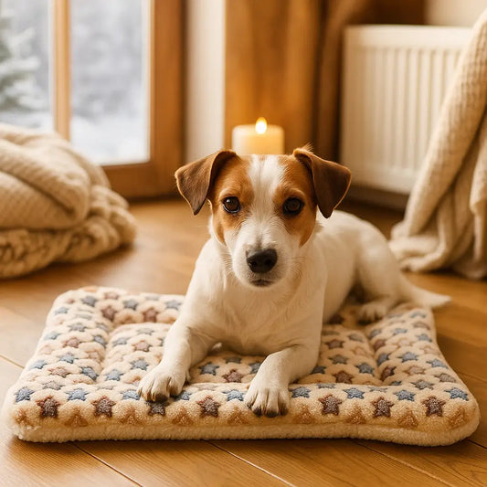 Hundematte & Hundebett weich | waschbare Liegefläche für Reisen