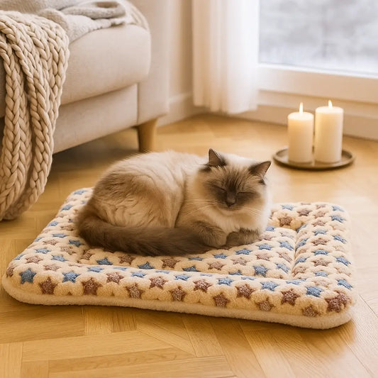 Katzenbett & Katzenmatte weich | waschbare Liegefläche für Reisen