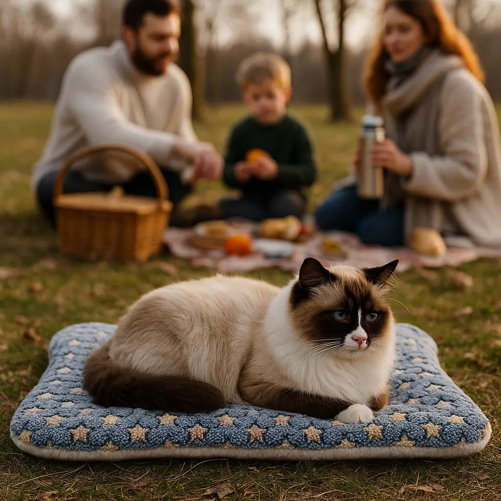 Katzenbett & Katzenmatte weich | waschbare Liegefläche für Reisen
