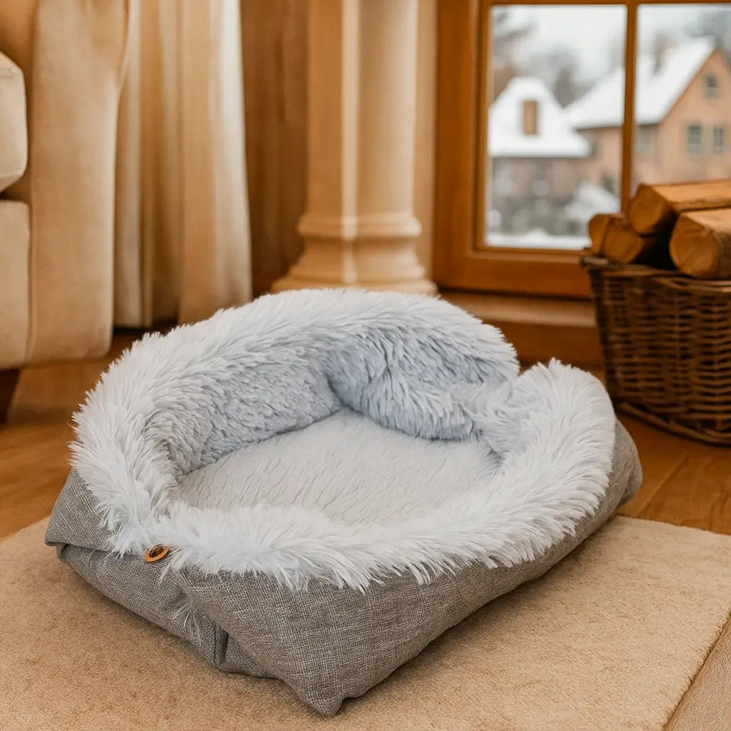 Katzenbett Winter Selbsterwärmend | Wärmende & Faltbare Katzenmatte