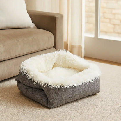 Katzenbett Winter Selbsterwärmend | Wärmende & Faltbare Katzenmatte
