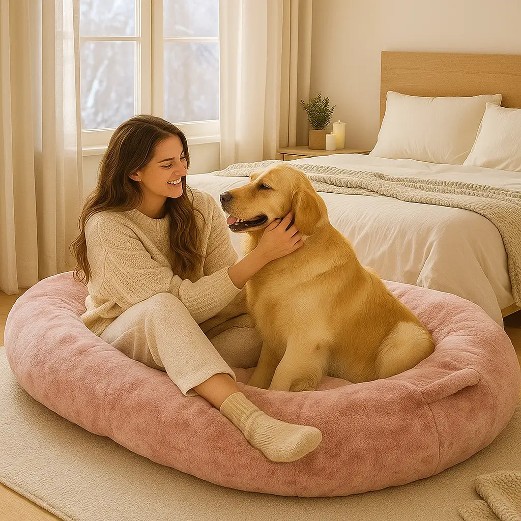 Winter Hundebett für Mensch & Hund | Kuschelig & Warm für kalte Tage
