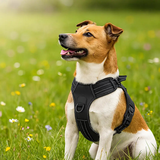 Hundegeschirr No Pull mit Griff | Verstellbar, Reflektierend & Bequem