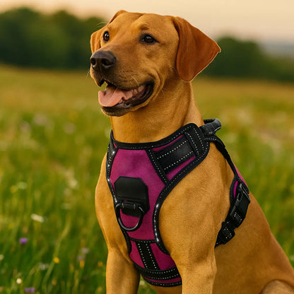 Hundegeschirr No Pull mit Griff | Verstellbar, Reflektierend & Bequem