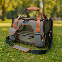 Cat carrier | Foldable transport bag with ventilation & comfort bed