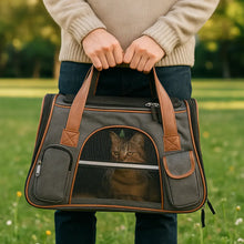 Cat carrier | Foldable transport bag with ventilation & comfort bed