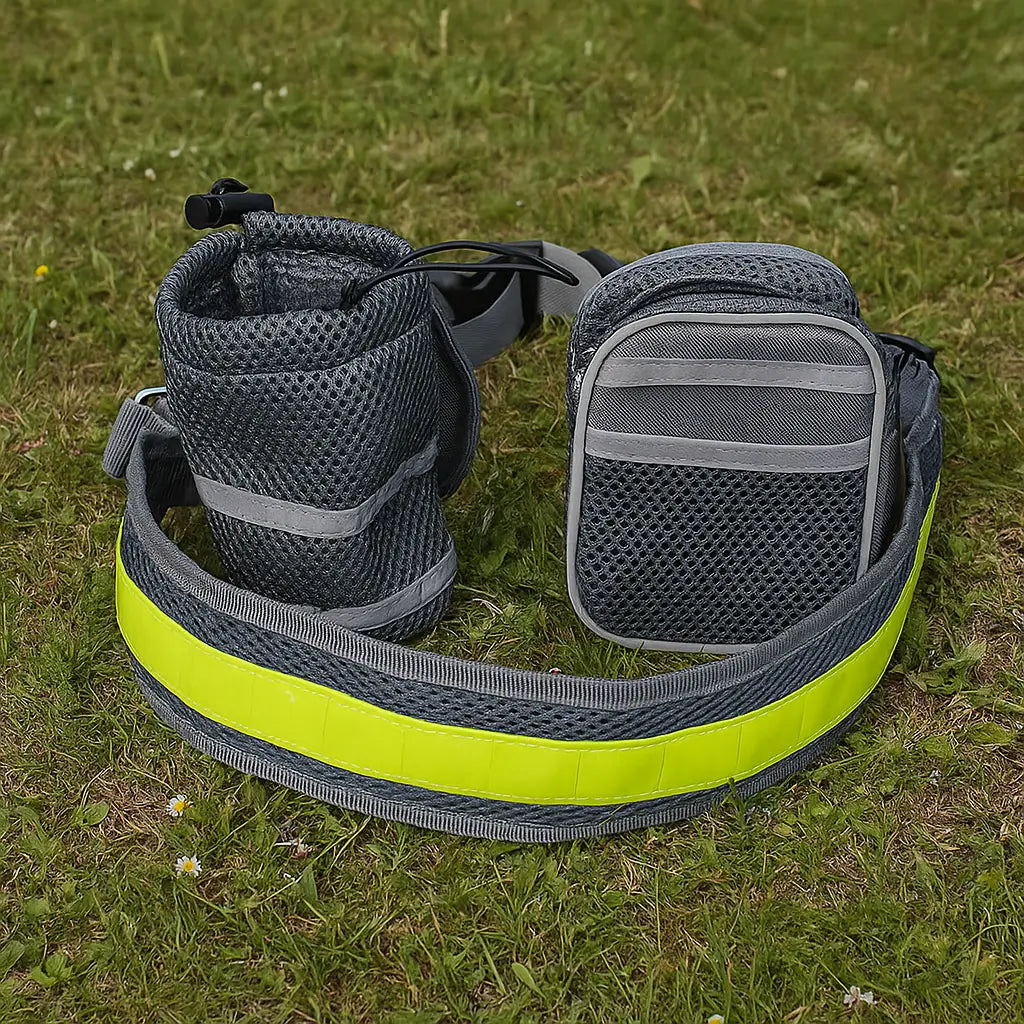 Hundeleine mit Laufgürtel | Freihand-System für Spaziergang & Jogging