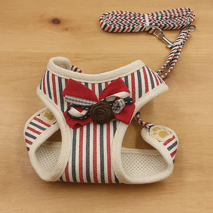 Katzengeschirr mit Leine | Bequemes & Sicheres Set mit Schleife
