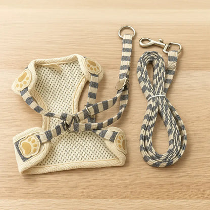Hundegeschirr mit Leine | Bequemes & Stilvolles Set mit Schleife