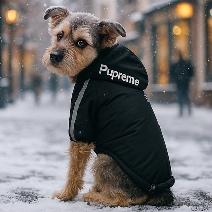 Warme Hundejacke Winter | Wasserdicht, reflektierend mit Kapuze