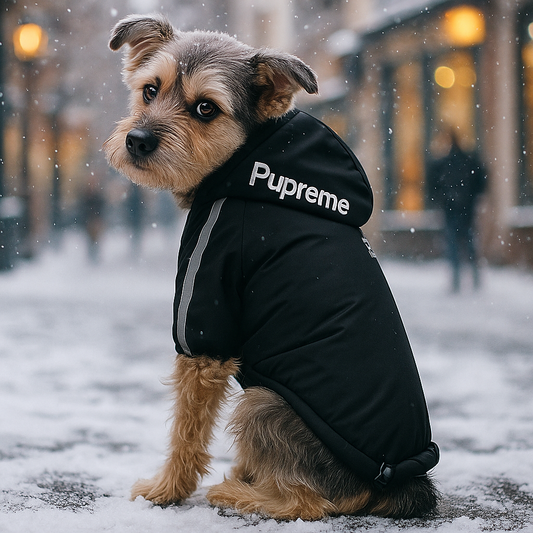 Warme Hundejacke Winter | Wasserdicht, reflektierend mit Kapuze