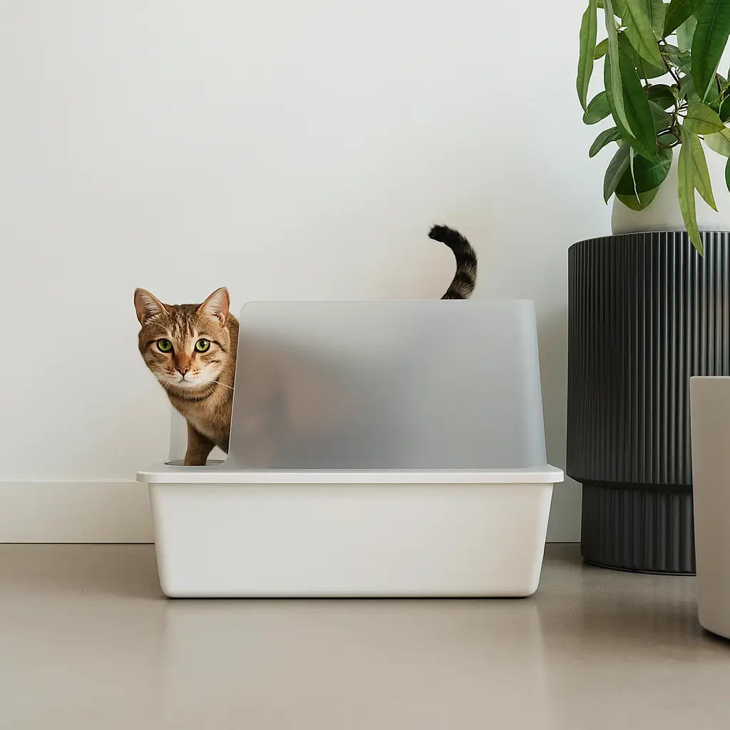 Katzenklo modern | Geruchsfrei & Leicht zu Reinigen mit Hohen Wänden