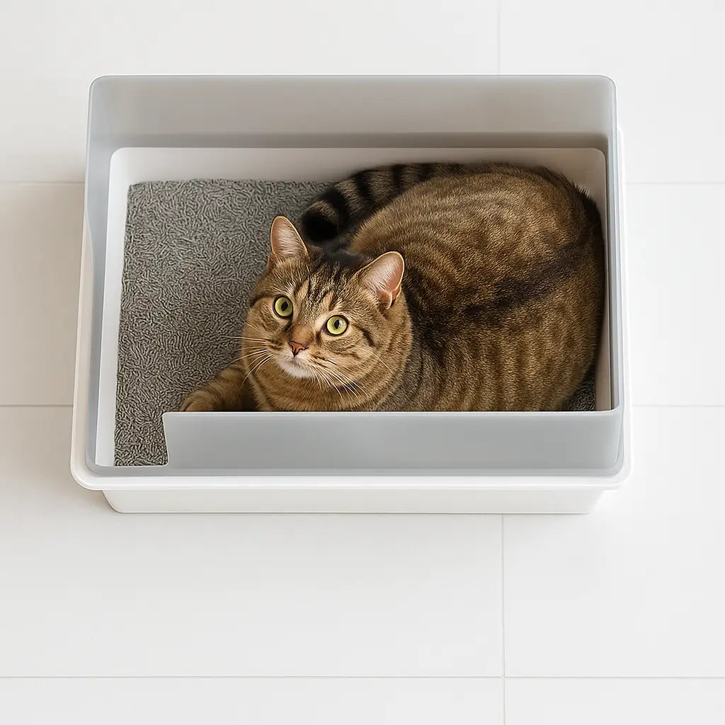 Katzenklo modern | Geruchsfrei & Leicht zu Reinigen mit Hohen Wänden