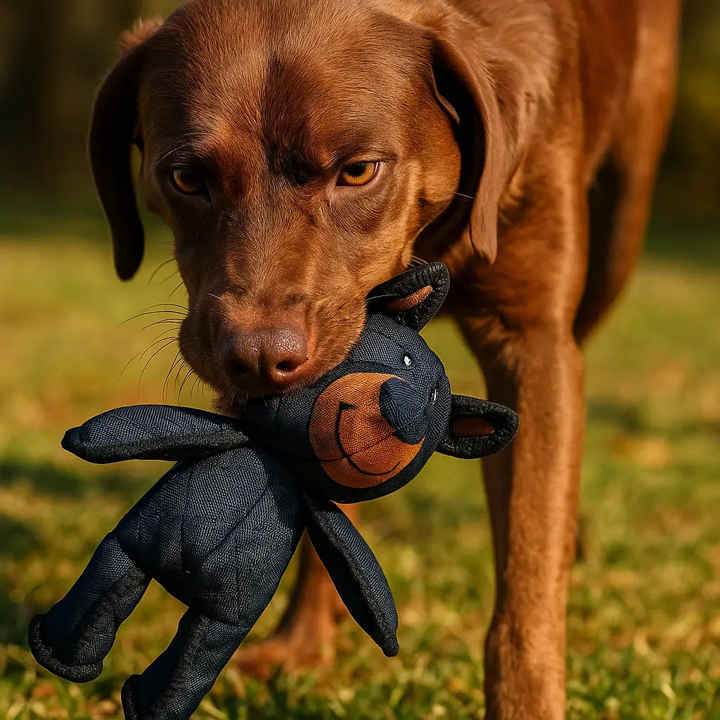 Robustes Hundespielzeug aus Nylon & Plüsch | Kauspielzeug für große Hunde