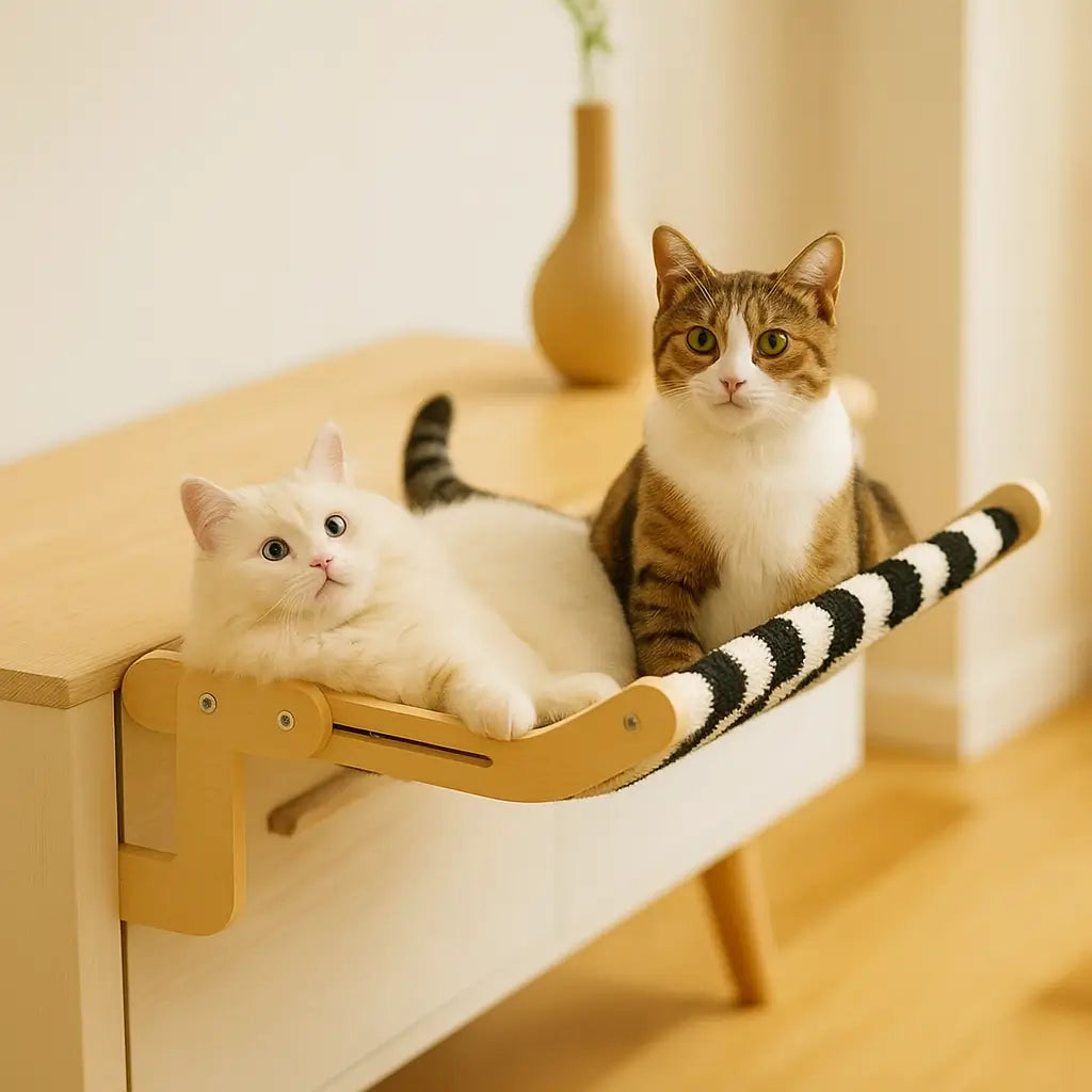 Katzenbett & Hängematte | Platzsparender Ruheplatz für Katzen