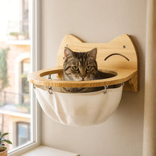 Wooden Cat Bed for Hanging | Stylish Wall Basket for Cats