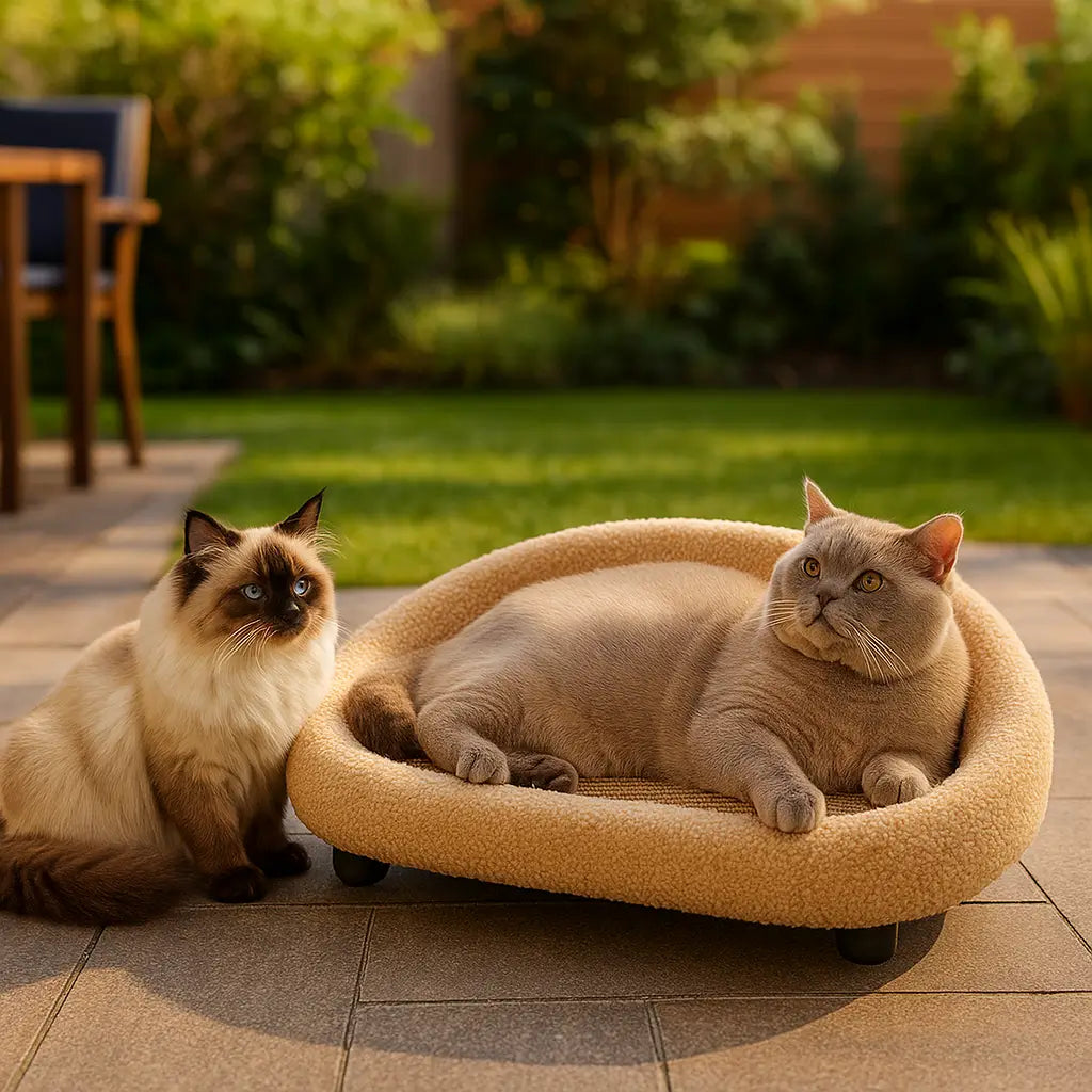Katzenbett mit Kratzfläche | Gemütliches EntspannungsNest für Zuhause