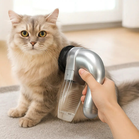 Katzenbürste mit Saugfunktion | Sanfte Fellpflege & Sauberkeit