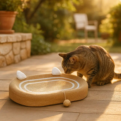 Katzen Kratzbrett aus Sisal | Stilvolle Kratzfläche für Zuhause