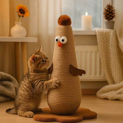 Katzen Kratzbaum aus Sisal | Lustiges Design & Möbelschutz