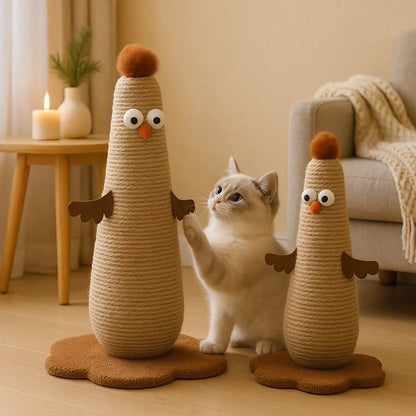 Katzen Kratzbaum aus Sisal | Lustiges Design & Möbelschutz
