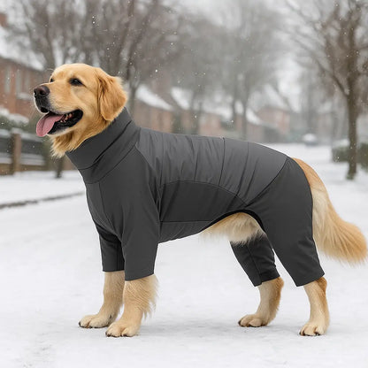 Wasserdichter Hundemantel Winter | warmer Vierbeinmantel mit Schutz