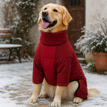 Wasserdichter Hundemantel Winter | warmer Vierbeinmantel mit Schutz