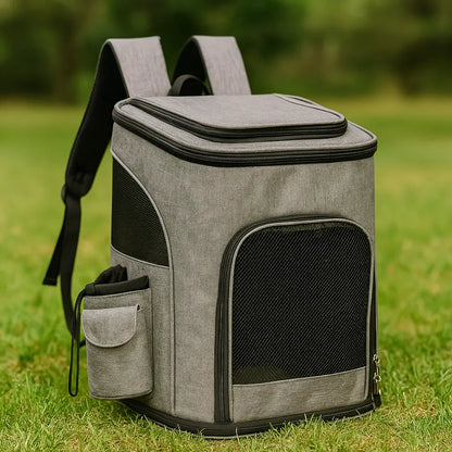 Katzenrucksack atmungsaktiv & faltbar | bequemer Reiserucksack