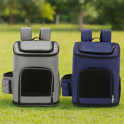 Katzenrucksack atmungsaktiv & faltbar | bequemer Reiserucksack