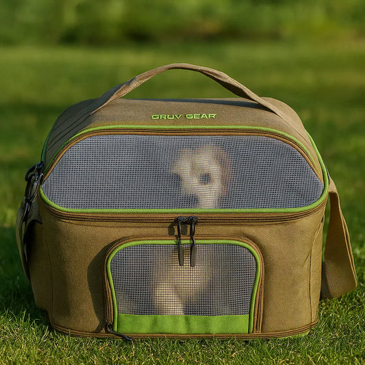 Hundetragetasche | Atmungsaktive Schultertasche für Reisen & Ausflüge