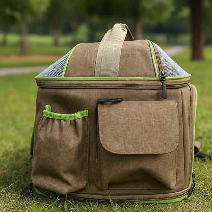 Hundetragetasche | Atmungsaktive Schultertasche für Reisen & Ausflüge