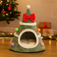 Cat Cave Christmas | Warm & Washable Snuggle Cave for Cats
