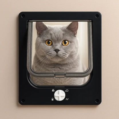 Cat flap with 4-way locking | Safe & Easy to Install