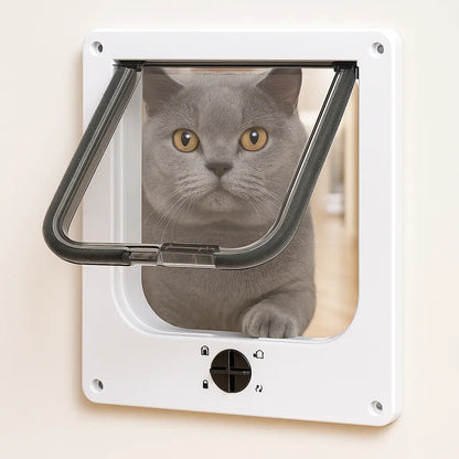 Cat flap with 4-way locking | Safe & Easy to Install