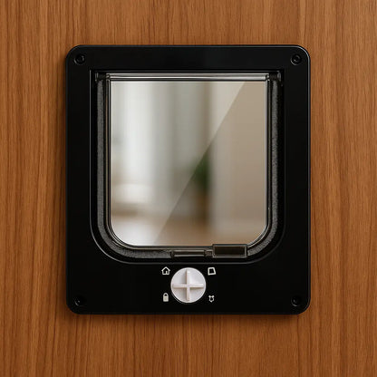 Cat flap with 4-way locking | Safe & Easy to Install