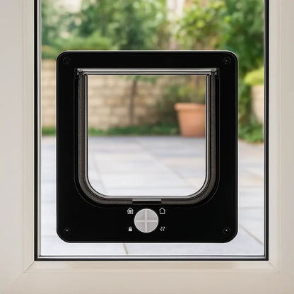 Cat flap with 4-way locking | Safe & Easy to Install