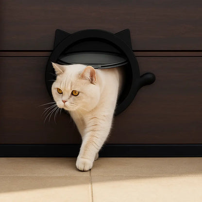 Cat flap with magnetic closure | 4-way locking & secure installation