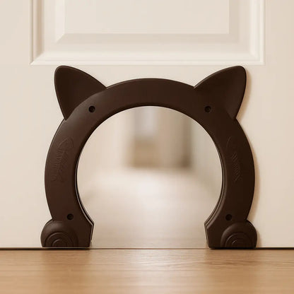 Cat flap with cat head design | Stylish, Safe & Scratch-free