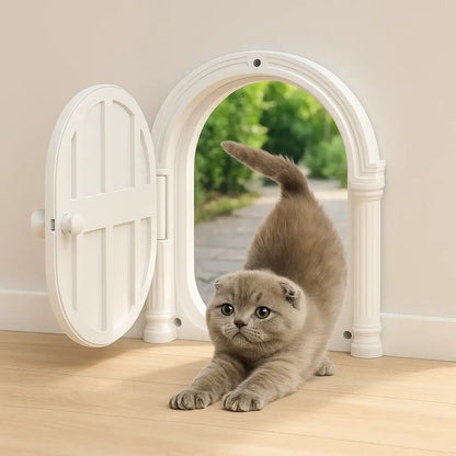 Vintage-Style Cat Flap | Stylish & Secure Passage Door for Cats