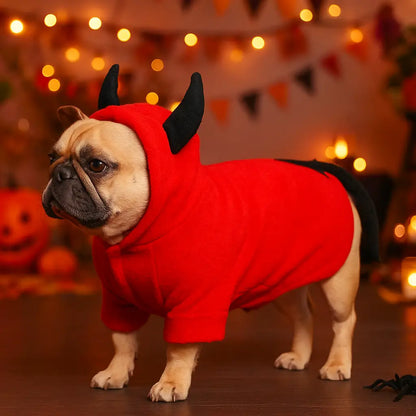 Halloween Hundepullover mit Muster | Weicher Fleece für Kleine Hunde