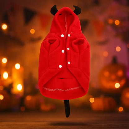Halloween Hundepullover mit Muster | Weicher Fleece für Kleine Hunde